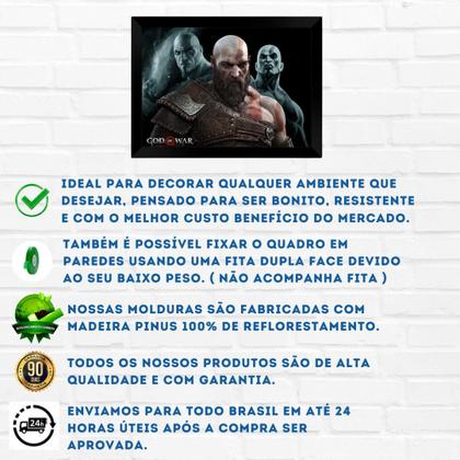 Imagem de Quadro Decorativo A3 - God of War Personagens 04 PT
