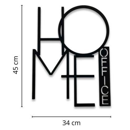 Imagem de Quadro Decorativo Aplique Parede Home Office MDF 6mm Preto
