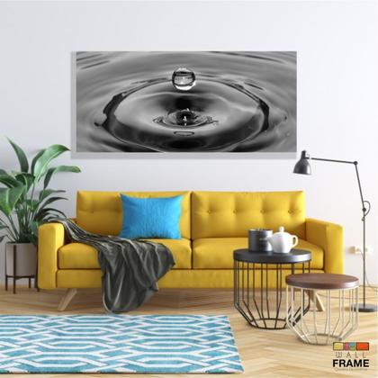 Imagem de Quadro decorativo Arte Gota de Água Mosaico 130x60 em Tecido Canvas