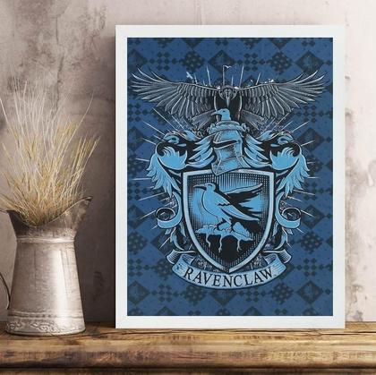 Imagem de Quadro Decorativo Brasão Ravenclaw 24X18Cm - Com Vidro