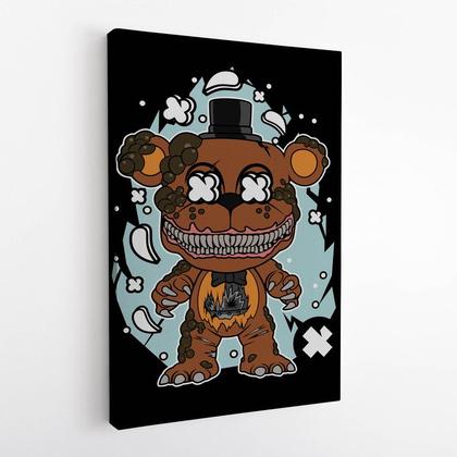 Imagem de Quadro Decorativo Canvas Five Nights At freddy Jogo Urso