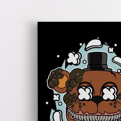 Imagem de Quadro Decorativo Canvas Five Nights At freddy Jogo Urso