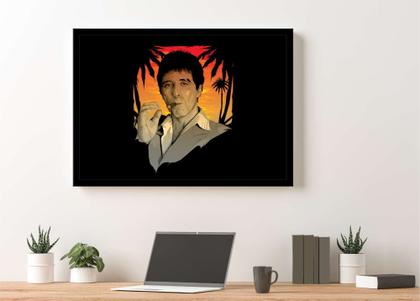 Imagem de Quadro Decorativo Cinema O Poderoso Chefão The Godfather Filmes Quartos Salas Com Moldura RC017