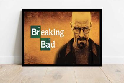 Imagem de Quadro Decorativo Cinema Séries Breaking Bad Filmes Quartos Salas Com Moldura RC042