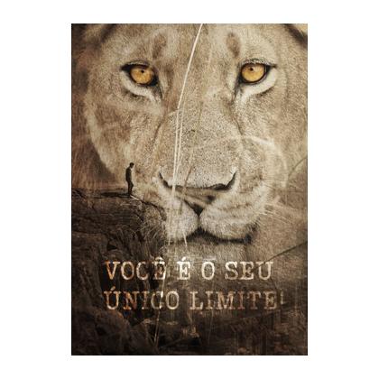 Imagem de Quadro Decorativo Em Canvas Leão Motivacional Você É Seu Único Limite