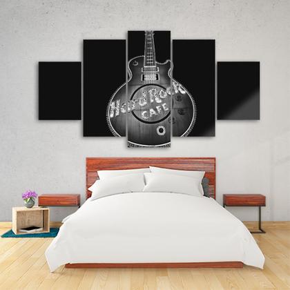 Imagem de Quadro Decorativo em Mosaico MDF Hard Rock Guitar 115x60cm