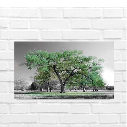 Imagem de Quadro Decorativo Floral Árvore da Vida Verde para Salas Corredores Quartos 55x100