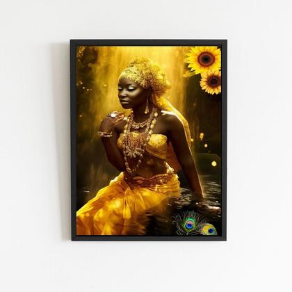 Imagem de Quadro Decorativo Fotografia Oxum 24x18cm