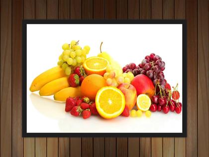 Imagem de Quadro Decorativo Frutas Cozinhas Gourmet Decorações Com Moldura G01