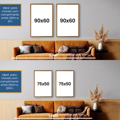 Imagem de Quadro Decorativo Game On com 3 Telas 50x75 e 60x90 de Parede para Sala Quarto Escritório