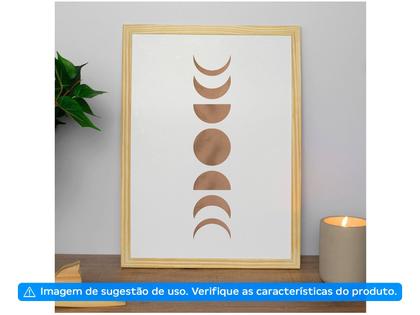 Imagem de Quadro Decorativo Good Vibes Fases da Lua