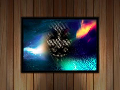 Imagem de Quadro Decorativo Informática Hacker Tecnologia Computação Lojas Salas Quartos Com Moldura RC049