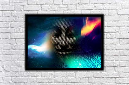 Imagem de Quadro Decorativo Informática Hacker Tecnologia Computação Lojas Salas Quartos Com Moldura RC049