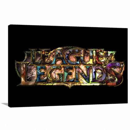 Imagem de Quadro decorativo League of Legends com Tela em Tecido