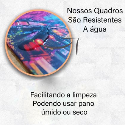 Imagem de Quadro Decorativo Leão e Leoa 3 Filhotes Família Arte Realista Sala Quarto Hall Casa Decora