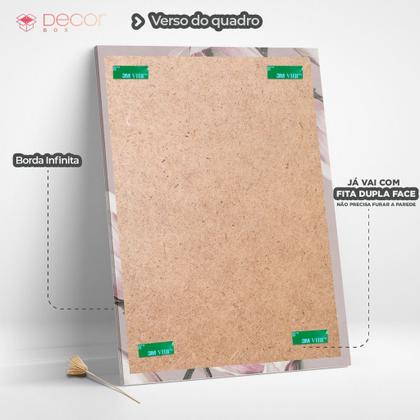 Imagem de Quadro Decorativo Leão e Leoa 3 Filhotes Família Arte Realista Sala Quarto Hall Casa Decora