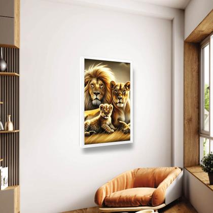 Imagem de Quadro Decorativo Leão Tribo de Judá Familia Sala