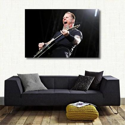 Imagem de Quadro decorativo Metallica - Música - Tela em Tecido