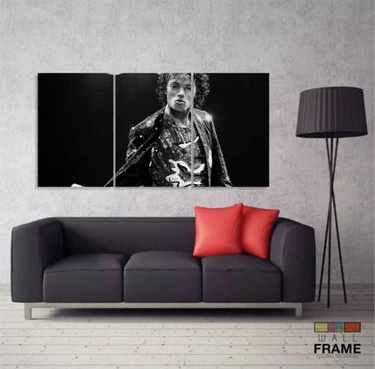 Imagem de Quadro Decorativo Michael Jackson Sala Em Tecido 3 Peças