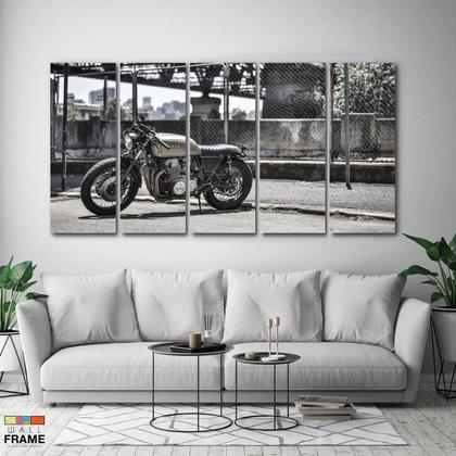 Imagem de Quadro Decorativo Moto Honda 5 peças 140x65