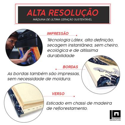 Imagem de Quadro Decorativo Mulheres Negras Maquiagem Dourada 180x90