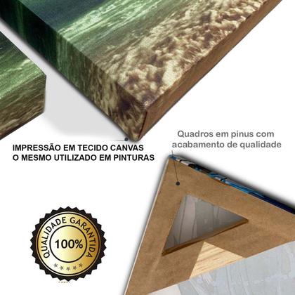 Imagem de Quadro Decorativo para Quarto Sala Dourado Floral Flores Branca  Grande Escritório Hall Cozinha Corredor 