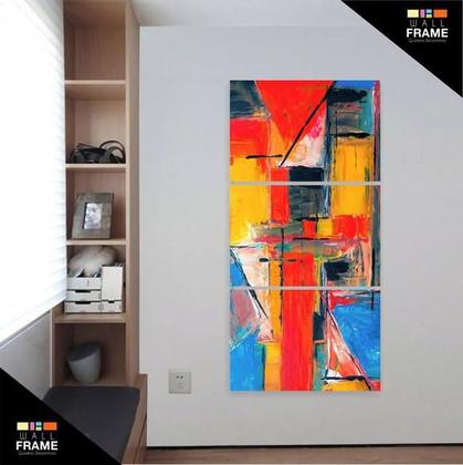 Imagem de Quadro Decorativo Pintura Abstrato Em Tecido 120 x 60