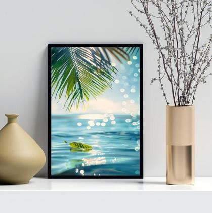 Imagem de Quadro Decorativo Praia - Folha 33X24Cm