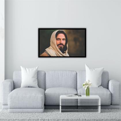 Imagem de Quadro Decorativo Religiosos Jesus Cristo O Filme Espiritualidade Sala Quarto Com Moldura RC034