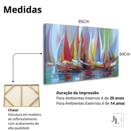 Imagem de Quadro Decorativo Sala Escritório Cores Vivas Grande Linha Premium