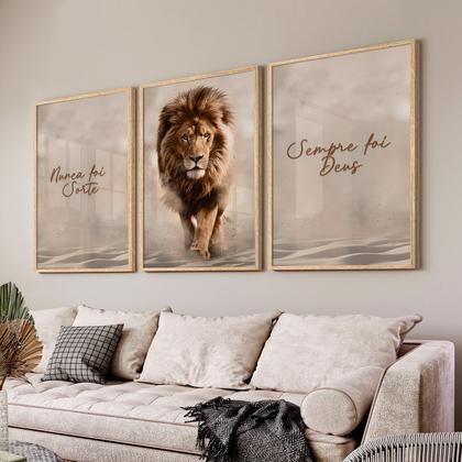 Imagem de Quadro Decorativo Sala Quarto Nunca Foi Sorte Com Moldura
