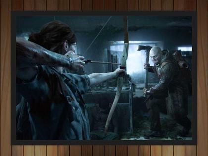 Imagem de Quadro Decorativo The Last Of Us Games Jogos Geek Decorações Com Moldura G05