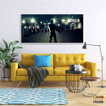 Imagem de Quadro Decorativo The Walking Dead em Tecido Canvas 130x60 m01