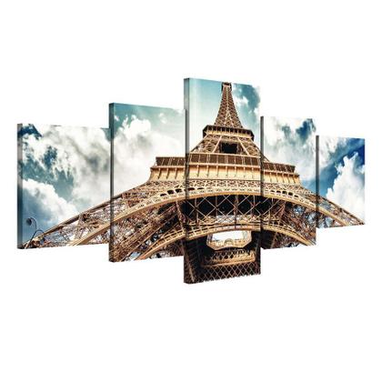 Imagem de Quadro Decorativo Torre Eiffel Paris 193x90 para Sala 