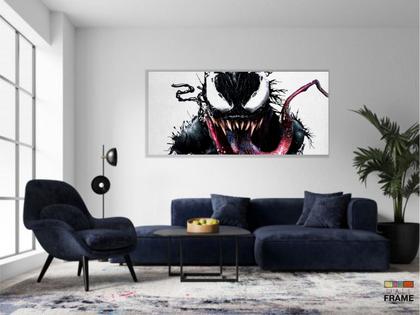 Imagem de Quadro Decorativo Venom Marvel em Tecido Canvas 130x60