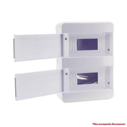 Imagem de Quadro Distribuição 16 Disjuntores Din Br Sobrepor Forceline