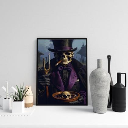 Imagem de Quadro Exu João Caveira 24x18cm