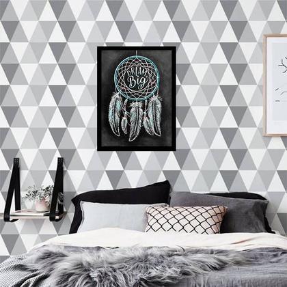 Imagem de Quadro Filtro dos Sonhos - Dream Big 24x18cm - com vidro