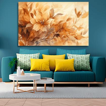 Imagem de Quadro Flores Lirios Do Campo Grande 60x90 Tela Madeira Tecido Alta Definicao