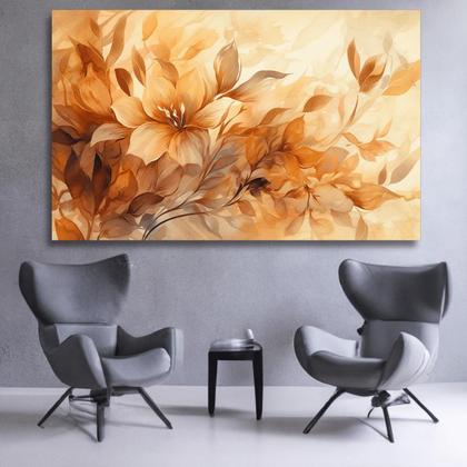 Imagem de Quadro Flores Lirios Do Campo Grande 60x90 Tela Madeira Tecido Alta Definicao