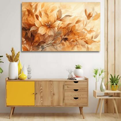 Imagem de Quadro Flores Lirios Do Campo Grande 60x90 Tela Madeira Tecido Alta Definicao