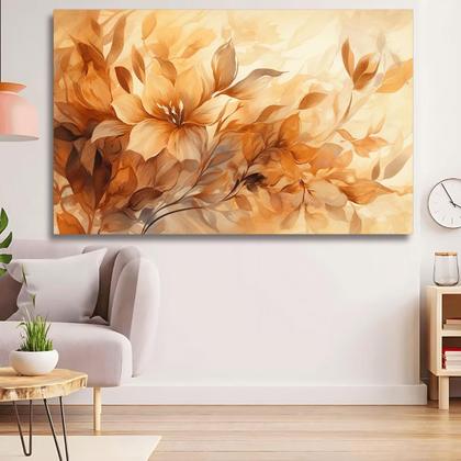 Imagem de Quadro Flores Lirios Do Campo Grande 60x90 Tela Madeira Tecido Alta Definicao