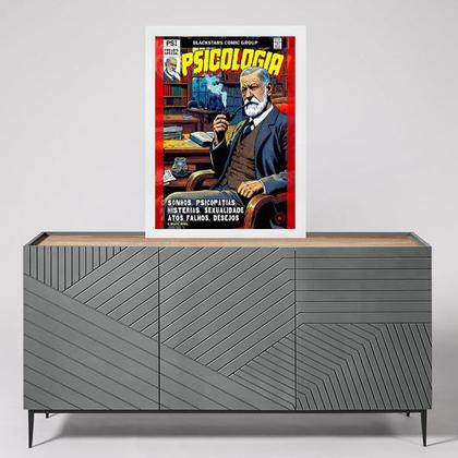 Imagem de Quadro Freud - Psicologia 33x24cm - com vidro