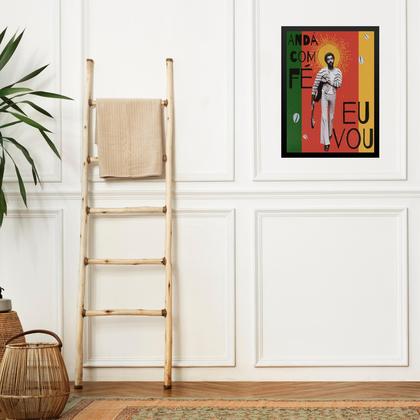 Imagem de Quadro Gilberto - Andá Com Fé Eu Vou 24x18cm - com vidro