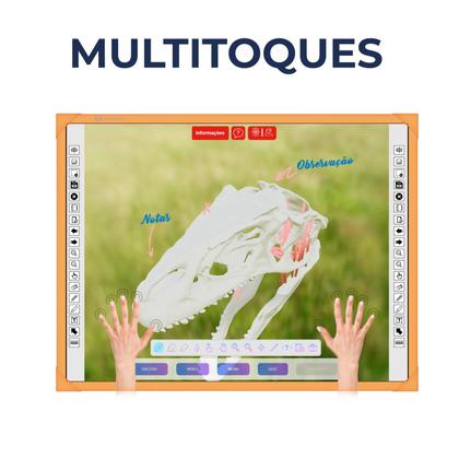 Imagem de Quadro interativa unionboard color laranja 82 polegadas