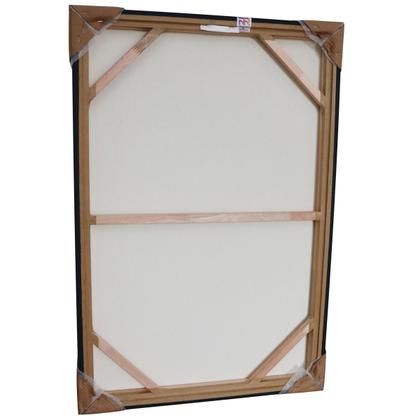 Imagem de Quadro Luxo em tecido canvas com Moldura Santa Ceia com Jesus 93cm