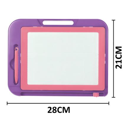 Imagem de Quadro Mágico Para Desenhar Infantil Educativo Interativo Com Caneta Magnética Portátil Retangular