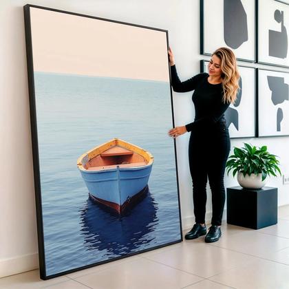 Imagem de Quadro Mar de Mistérios e Turbulências Eternas