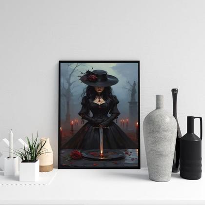 Imagem de Quadro Maria Quitéria das Almas 24x18cm - com vidro