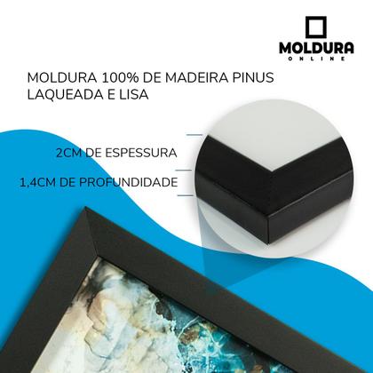Imagem de Quadro Moldura Decorativa A3 Com Vidro Melhor Qualidade